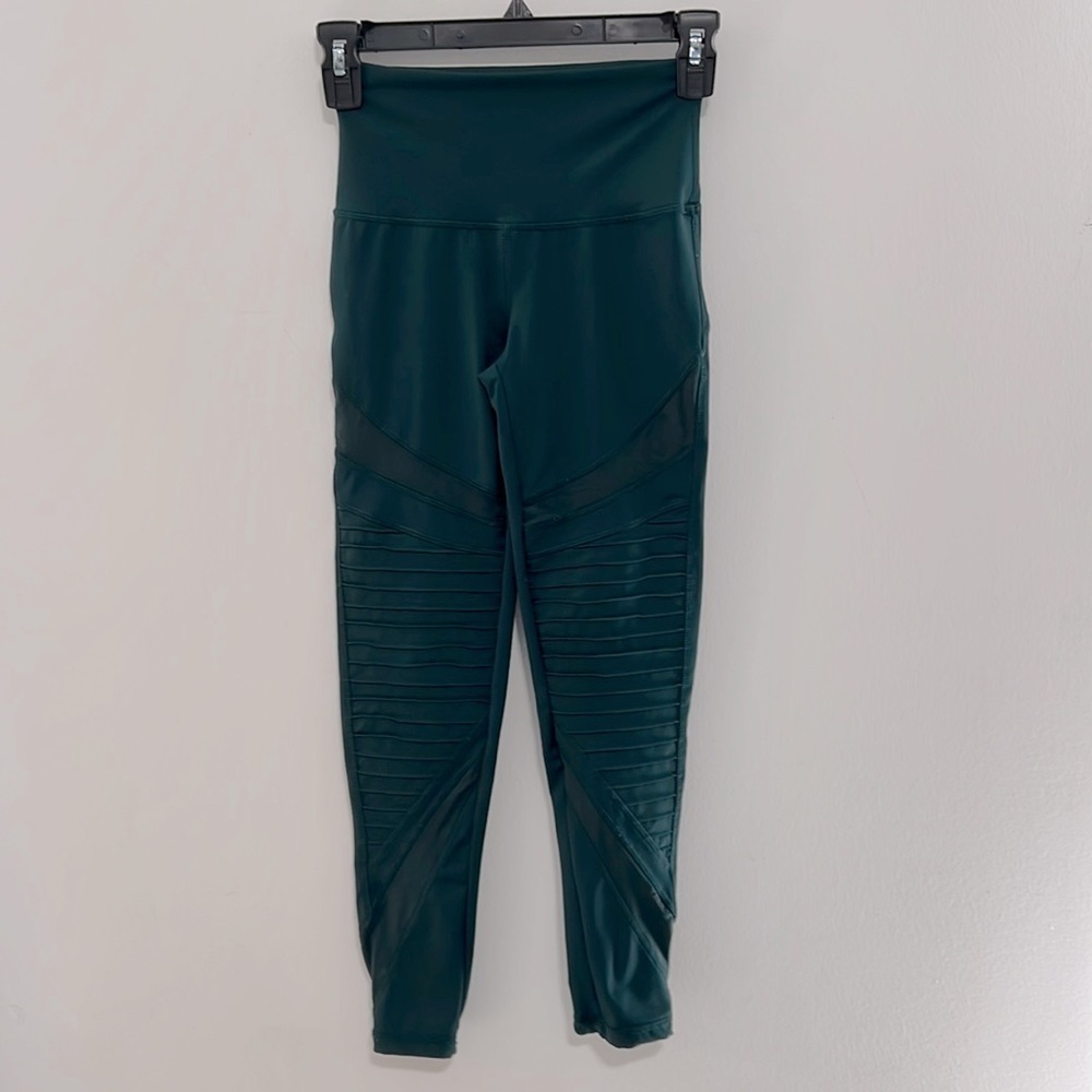 AERIE Moto Style Leggings Green XS